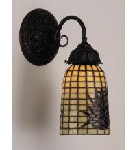 Meyda White 74047 - 5&#34; Wide Pine Barons Wall Sconce