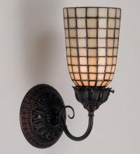 Meyda White 74057 - 5&#34; Wide Geometric Beige Wall Sconce