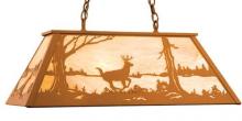 Meyda White 78016 - 72&#34; Long Deer at Lake Oblong Pendant