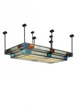 Meyda White 78222 - 96&#34;W Polaris Semi-Flushmount