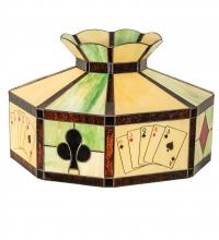 Meyda White 81305 - 21&#34; Wide Poker Face Shade