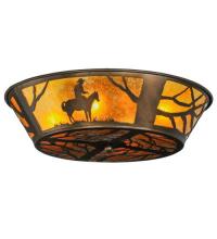 Meyda White 81572 - 22&#34; Wide Cowboy Flushmount