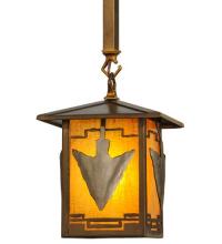 Meyda White 81575 - 7&#34;Sq Arrowhead Mini Pendant