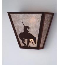 Meyda White 82335 - 13&#34;W Trails End Wall Sconce