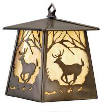 Meyda White 82637 - 7.5&#34;W Deer at Dawn Hanging Wall Sconce