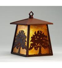 Meyda White 82677 - 7.5&#34;W Oak Tree Hanging Wall Sconce