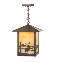 Meyda White 95909 - 7&#34; Square Seneca Deer Creek Pendant