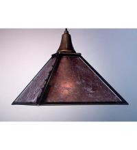 Meyda White 98719 - 11&#34; Square Leaf Edge Pendant