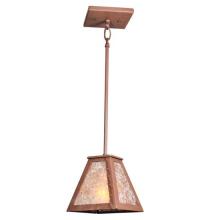 Meyda White 98766 - 6&#34; Square Leaf Edge Mini Pendant