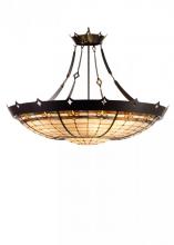 Meyda White 98957 - 40&#34; Wide Fleur-de-Lite Inverted Pendant