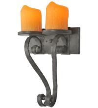 Meyda White 99467 - 12&#34; Wide Carpathian 2 Light Wall Sconce